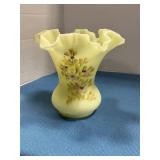 Fenton handpainted vase 6' tall