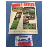 World Series souvenir book/ 1972  ticket
