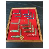 Girl Scout & Cub Scout Knife Collection in Display