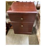 Wooden file cabinet