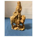 Vintage soap stone carving 6' tall