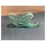 Hobnail Glass Shoe