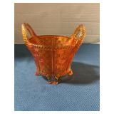 Northwood Marigold, Carnival glass bushel basket