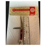 Kissing crane 2 blade pocket knife in box