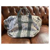 Large camouflage duffel bag