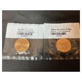 2009D 2015 P uncirculated dollars