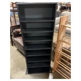 Black shelf W/adjustable shelves 55'x20'