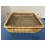 Wicker Basket w/ metal basket insert 15'x15'