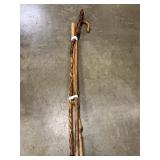 2Walking Sticks &1 Cane