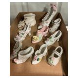 Vintage ceramic shoes