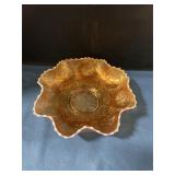 Indiana glass deco bowl