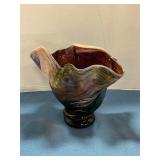 Kenneth Marine Glass Vase