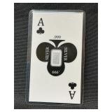 Limited edition .999 2.5 GR silver bar