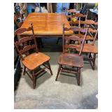 Pine Table 6 Chairs