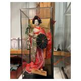 Japanese Geisha doll in display box