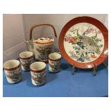 Japanese Satsuma porcelain tea set