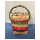 Vintage Handmade Basket W/ handles