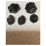Sterling silver front only  pins