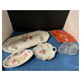 Assorted vintage glassware