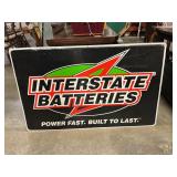 Interstate Batteries Advertising Tin Sign 48" x 30