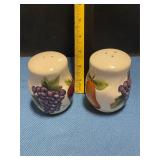 Sonoma Villa Fruit Themed Salt & Pepper Shakers