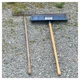 Snow shovel & rake