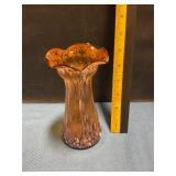 Hand-blown glass vase