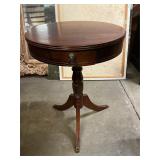 Wood side table w/ drawer 20" R x 27" T