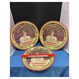 Coca-cola tin platters 75th Anniversary