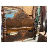 Antique Wood Bed Frame full size Matches 152 & 153