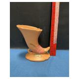 Pottery Cornucopia horn vase