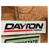 Dayton tires metal sign 54"x16"