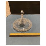 Vintage glass stick bonbon / lemon server