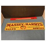 Massey Harris metal sign 16" x 4"