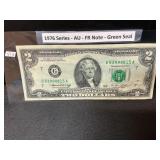 1976 AU -FR Note green seal