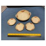 Nippon Porcelain hand-painted small bowl Set