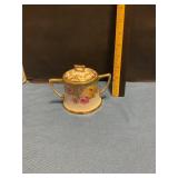 Nippon Porcelain hand-painted sugar  bowl