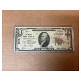 1929 Ten Dollar Bank Note from Louisville