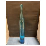 Glass blown glass bottle 21" T