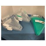 6 pizza slice storage containers