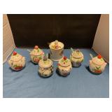 Royal Albert Condiment jars