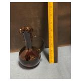 Hand-blown glass vase