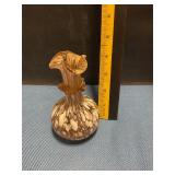Hand-blown glass vase