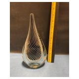 Murano hand-blown glass teardrop
