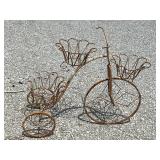 Bicycle planter yard art