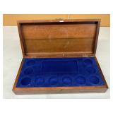 Coin Display Wooden Box