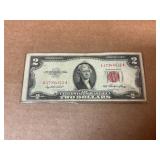 1953 Red Seal Two Dollar Bill