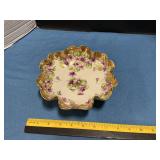 Nippon Handpainted ruffled serving bowl