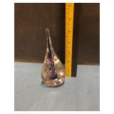 Hand blown glass paperweight