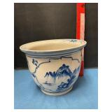 Stoneware 8" R flower pot